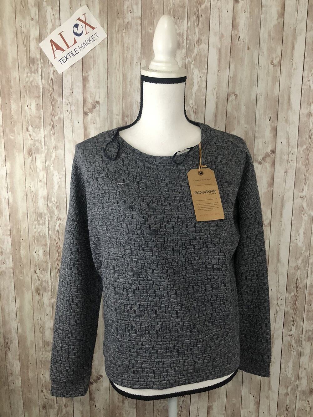 Bonobo Sweater Womens Small Relax Fit Pullover Sweatshirt Blue N125
